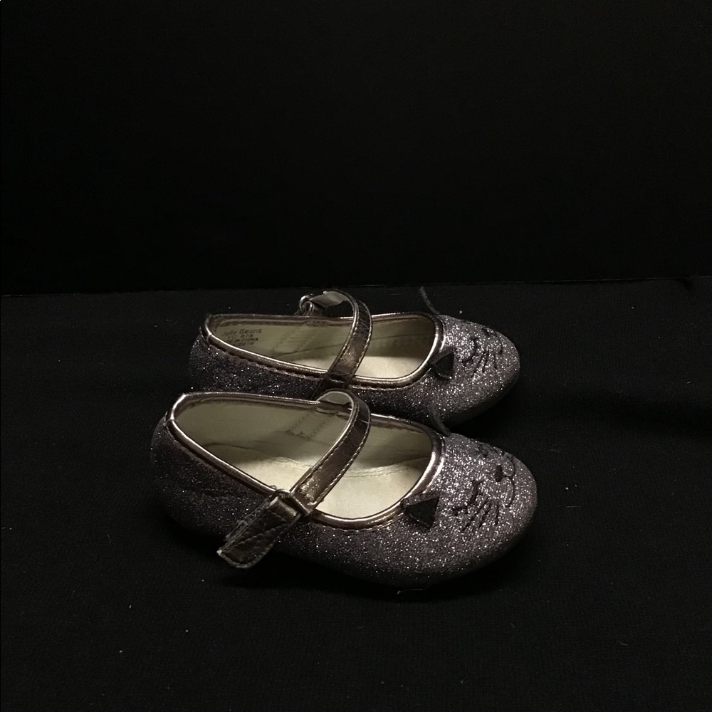 ⛱Silver sparkly Mary Janes
